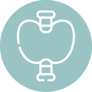 Ícono de una tiroides